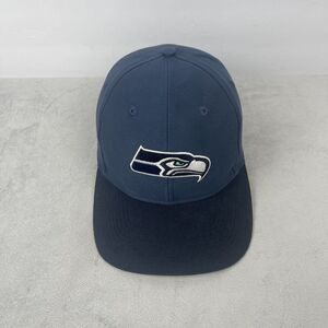 Seattle Seahawks Hat Cap Fitted‎ Mens Blue NFL Football Sports Fan